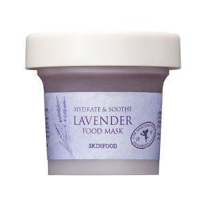 Skinfood Lavender Food Mask 120g jar for calming, hydrating, and soothing sensitive skin