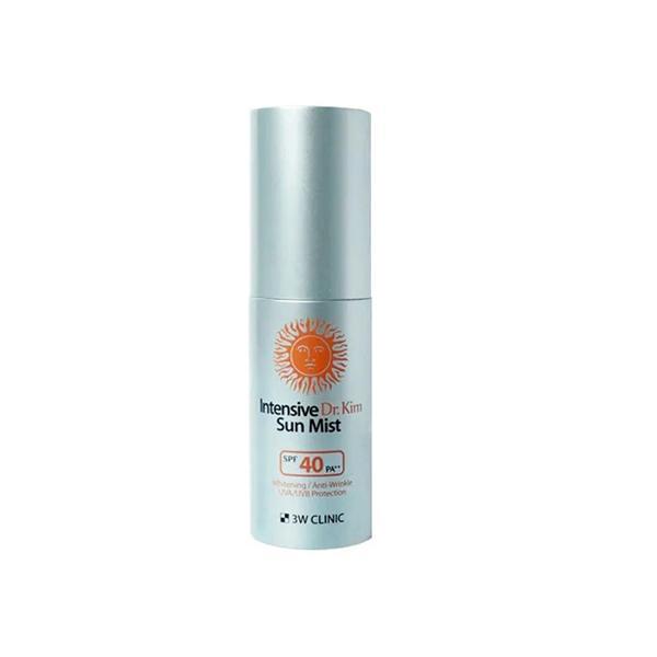 3W Clinic Intensive Dr. Kim Sun Mist SPF40 PA++ 50ml – Korean sun spray for UVA/UVB protection and skin hydration
