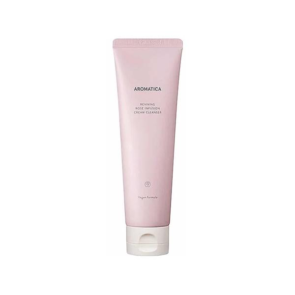 Aromatica Reviving Rose Infusion Cream Cleanser 145g 1 Aromatica Reviving Rose Infusion Cream Cleanser for dry skin, gentle cleansing, and hydration