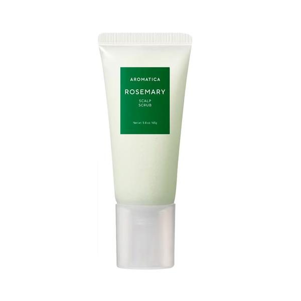 Aromatica Rosemary Scalp Scrub for exfoliating, detoxifying, and refreshing oily scalp