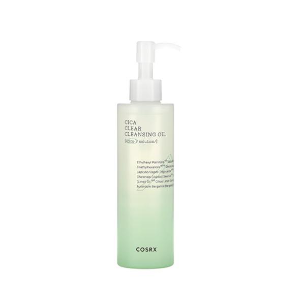 COSRX Pure Fit Cica Clear Cleansing Oil for gentle makeup removal, soothing, and sensitive skin care