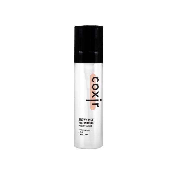 Coxir Brown Rice Niacinamide Peeling Mist 80ml – Brightening & Exfoliating Korean Facial Mist