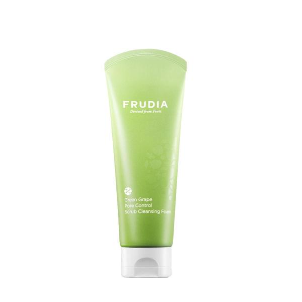 Frudia Green Grape Pore Control Scrub Cleansing Foam 145g – Exfoliating & Pore-Tightening Korean Cleanser