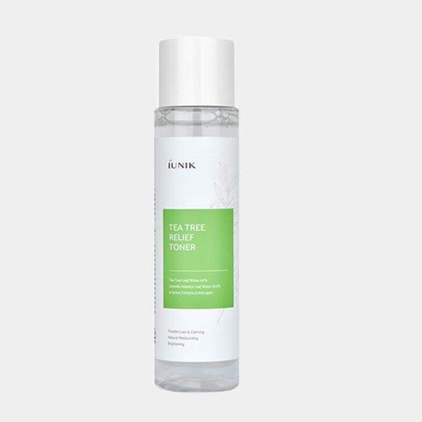 IUNIK Tea Tree Relief Toner 200ml 1 IUNIK Tea Tree Relief Toner 200ml with 67% tea tree water and centella extract for soothing and calming sensitive skin