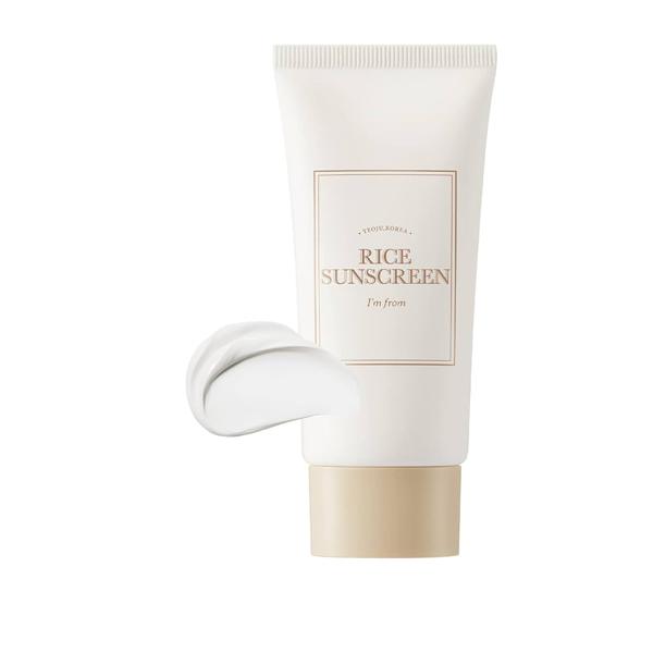 I’m From Rice Sunscreen SPF50+ PA++++ for brightening, soothing, and mineral UV protection