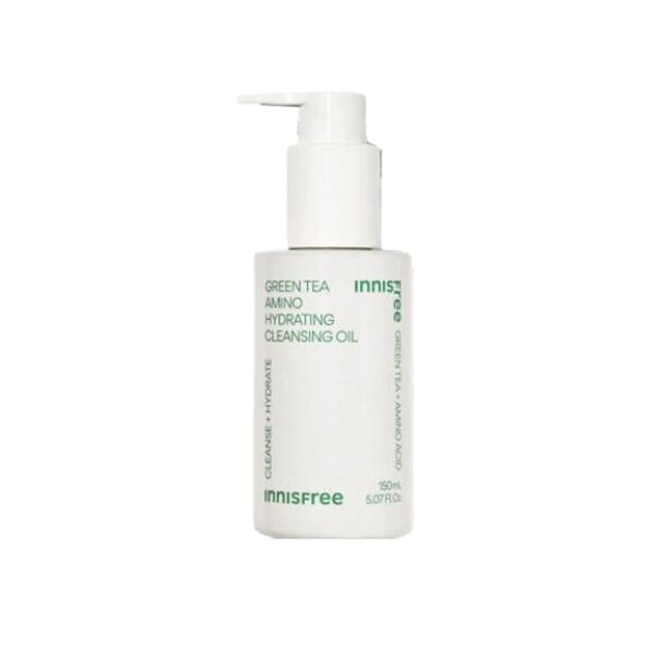 Innisfree Green Tea Hydrating Amino Acid Cleansing Oil – Lightweight Makeup Remover for Sensitive Skin (150ml)