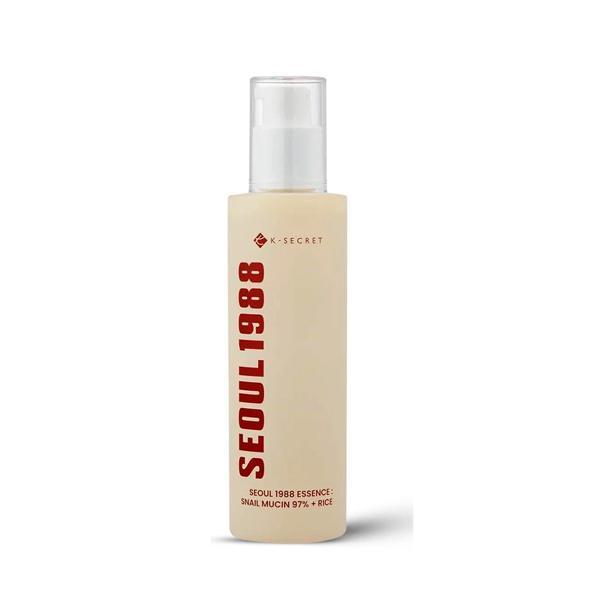 K-Secret Seoul 1988 Essence : Snail Mucin 97% + Rice 100ml 1 K-Secret Seoul 1988 Essence 100ml – Snail Mucin 97% + Rice Extract Hydrating & Brightening Korean Essence