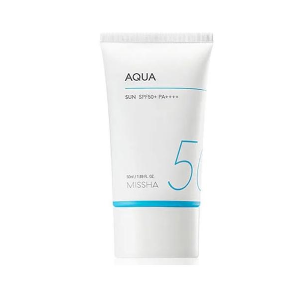 Missha All Around Safe Block Aqua Sun Gel 50ml with SPF50+ PA++++ for lightweight, water-based sun protection