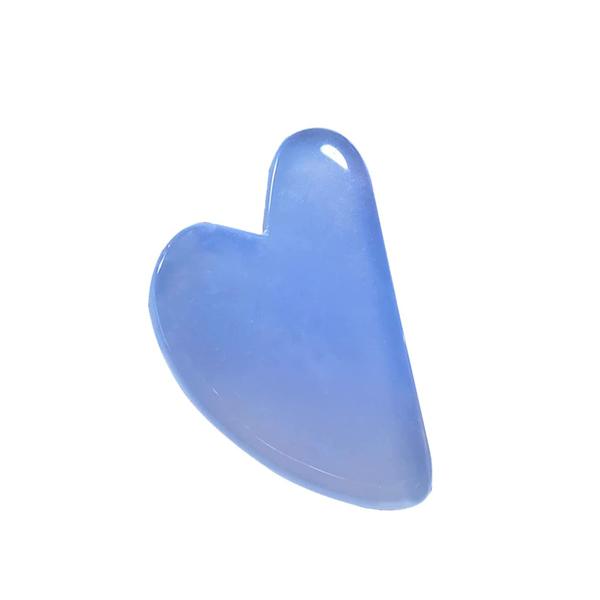 Blue Aventurine Gua Sha Massage Tool – Natural Jade Stone for Face & Body