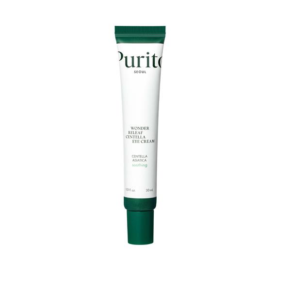 Purito Wonder Releaf Centella Eye Cream 30ml, soothing and hydrating eye cream with peptides and centella for sensitive skin
