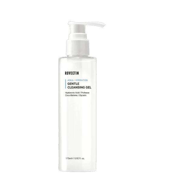 Rovectin Aqua Hydration Gentle Cleansing Gel 175ml 1 Rovectin Aqua Hydration Gentle Cleansing Gel 175ml bottle for gentle face cleansing, hydration, and pH balance