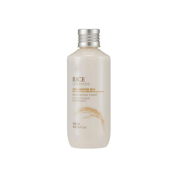 The Face Shop Rice & Ceramide Moisturizing Toner 150ml for dry and sensitive skin with rice extract and ceramides