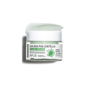 APLB AHA BHA PHA Centella Facial Cream 55ml – Gentle Exfoliating & Soothing Cream