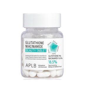 APLB Glutathione Niacinamide Beauty Tablets for skin brightening, antioxidant care, and cellular renewal