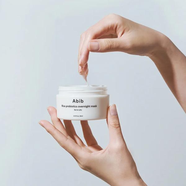 Abib Rice Probiotics Overnight Mask Barrier Jelly 80ml - Image 2