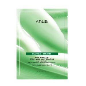 Anua Heartleaf Cream Sheet Mask with Centella and ceramide-rich essence