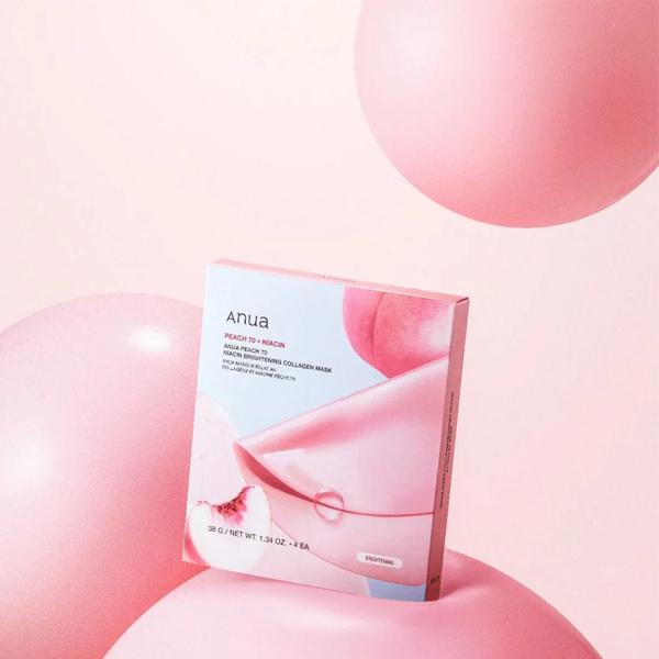 Anua Peach 70 Niacin Brightening Collagen Mask 38g - Image 2