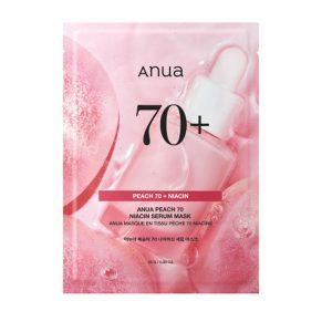 Anua Peach 70 Niacin Serum Mask sheet with peach extract and niacinamide