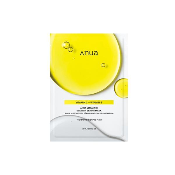 Anua Vitamin C Blemish Serum Mask for brightening, spot correction, and hydration