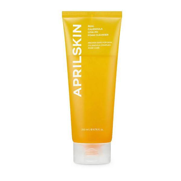 Aprilskin Calendula Low-pH Foam Cleanser 200ml for sensitive and hydrated skin