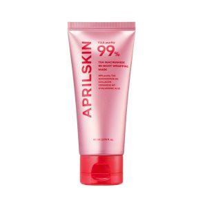 Aprilskin TXA Niacinamide 99 Night Wrapping Mask 80ml – Korean overnight sleeping mask for brightening and pore care