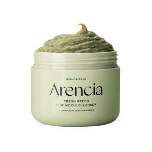 Arencia Fresh Green Rice Mochi Cleanser for deep pore cleansing, oil control, and skin soothing