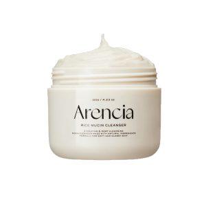Arencia Rice Mucin Cleanser for hydration, brightening, and gentle daily cleansing