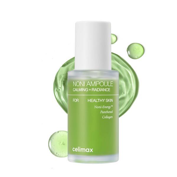 Celimax The Real Noni Energy Ampoule bottle with noni fruit and antioxidant-rich ingredients