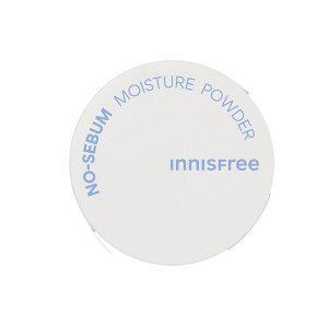 Innisfree No Sebum Moisture Powder compact with Jeju minerals and mint
