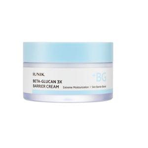 iUNIK Beta Glucan 3X Barrier Cream for deep hydration, skin repair, and sensitive skin protection