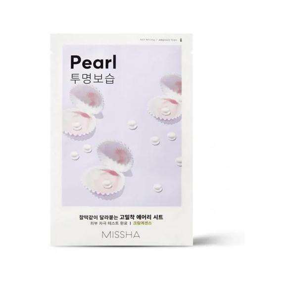 Missha Airy Fit Sheet Mask Pearl for brightening, radiance, and skin texture refinement