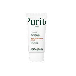 Purito Seoul Sun Day Adventure Sunscreen tube with water parsley and panthenol