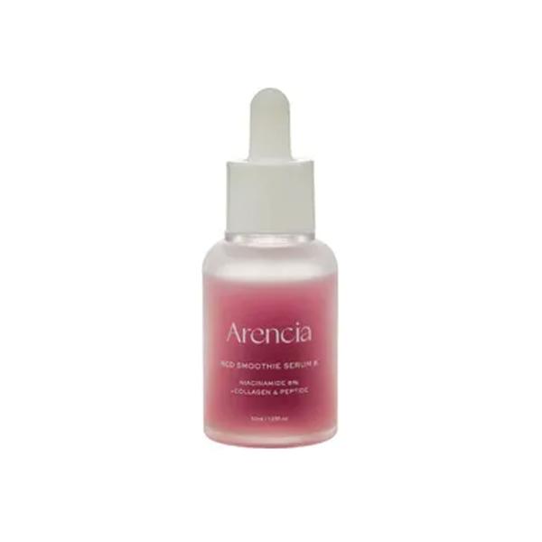 Arencia Red Smoothie Serum 8 30ml brightening Korean skincare serum bottle Arencia Red Smoothie Serum 8 for brightening, anti-aging, and skin texture refinement