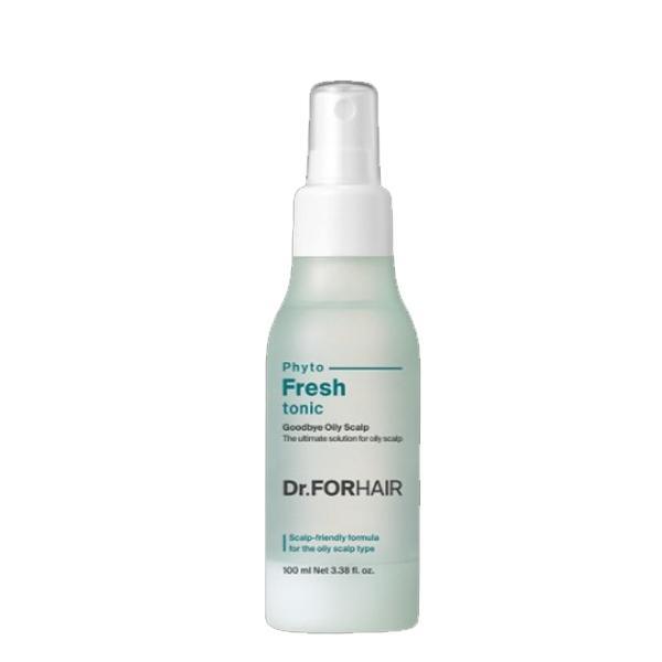 Dr.FORHAIR Phyto Fresh Tonic 100ml scalp refreshing tonic for stronger roots Dr.FORHAIR Phyto Fresh Tonic bottle with witch hazel and tea tree for oily scalp care