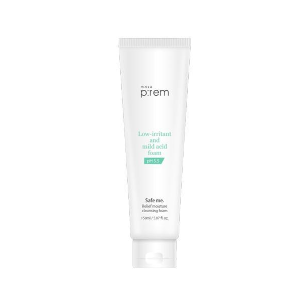 Make P:REM Safe Me Relief Moisture Cleansing Foam for gentle cleansing, hydration, and sensitive skin care