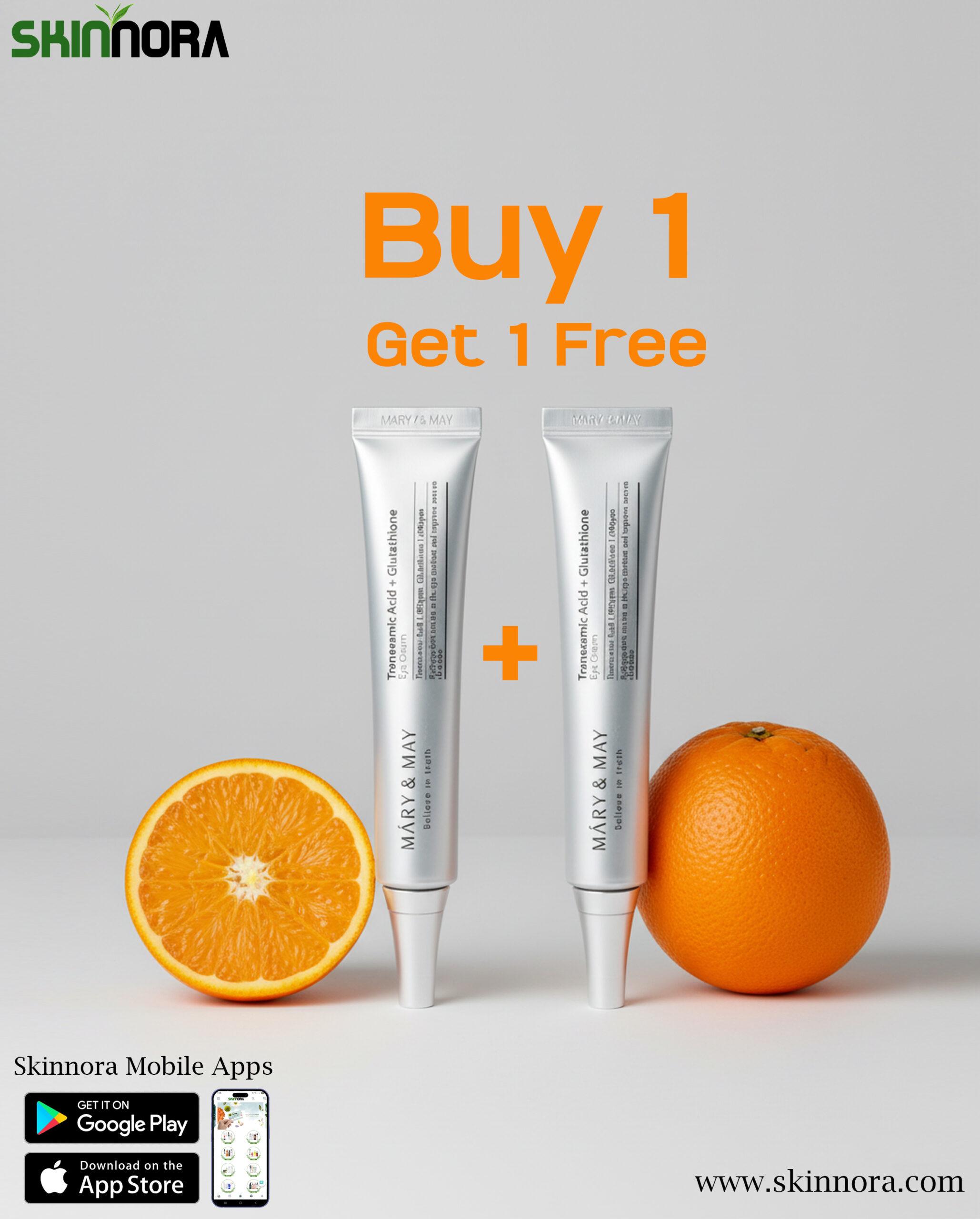 Mary & May TXA+Glutathione Eye Cream 12ml Buy 1 Get 1