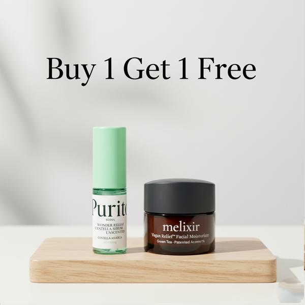Purito Wonder Releaf Centella Serum Unscented 15ml+Melixir Vegan Relief Facial Moisturizer 15ml (Free) 1 Purito Wonder Releaf Centella Serum Unscented 15ml+Melixir Vegan Relief Facial Moisturizer 15ml (Free)