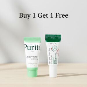 Purito Wonder Releaf Centella Unscented Cream 15ml+Axis-Y Dark Spot Correcting Glow Serum 5ml(Free)