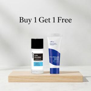 Coxir Ultra Hyaluronic Cleansing Oil 20ml + Isntree Hyaluronic Acid Watery Sun Gel 10ml (Free)