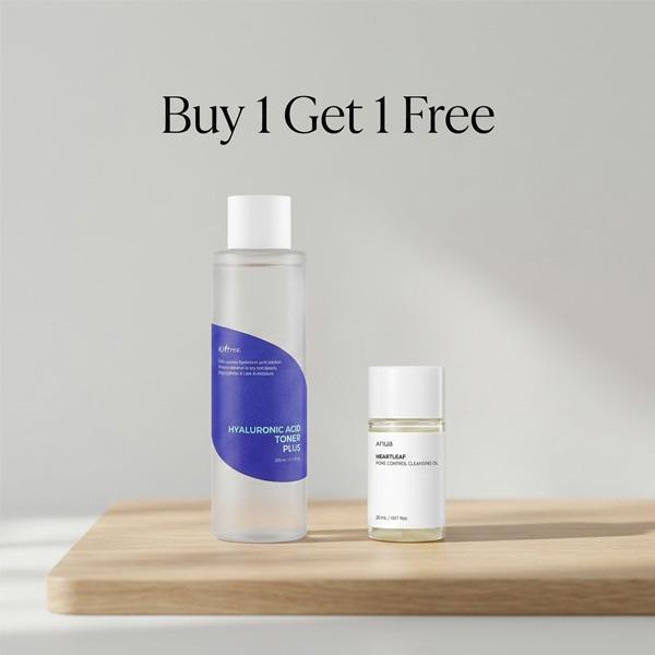 Isntree Hyaluronic Acid Toner Plus 200ml + Anua Heartleaf Pore Control Cleansing Oil 20mL (Free) 1 Isntree Hyaluronic Acid Toner Plus 200ml