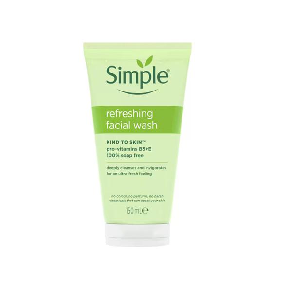 Simple Kind to Skin Refreshing Facial Wash Gel 150ml 1 Simple Kind to Skin Refreshing Facial Wash Gel 150ml